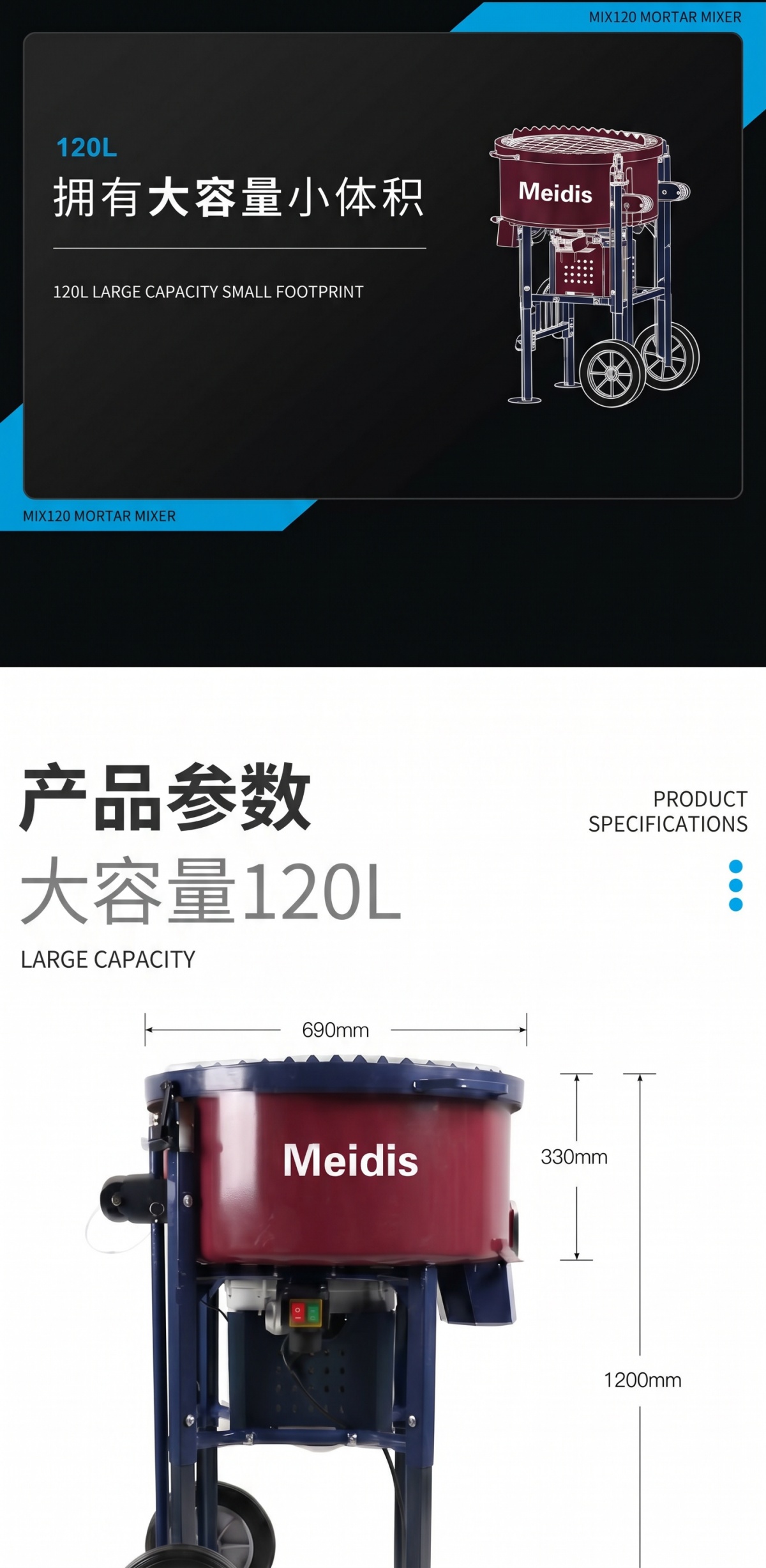 Meidis树脂结合搅拌机 - 套装图