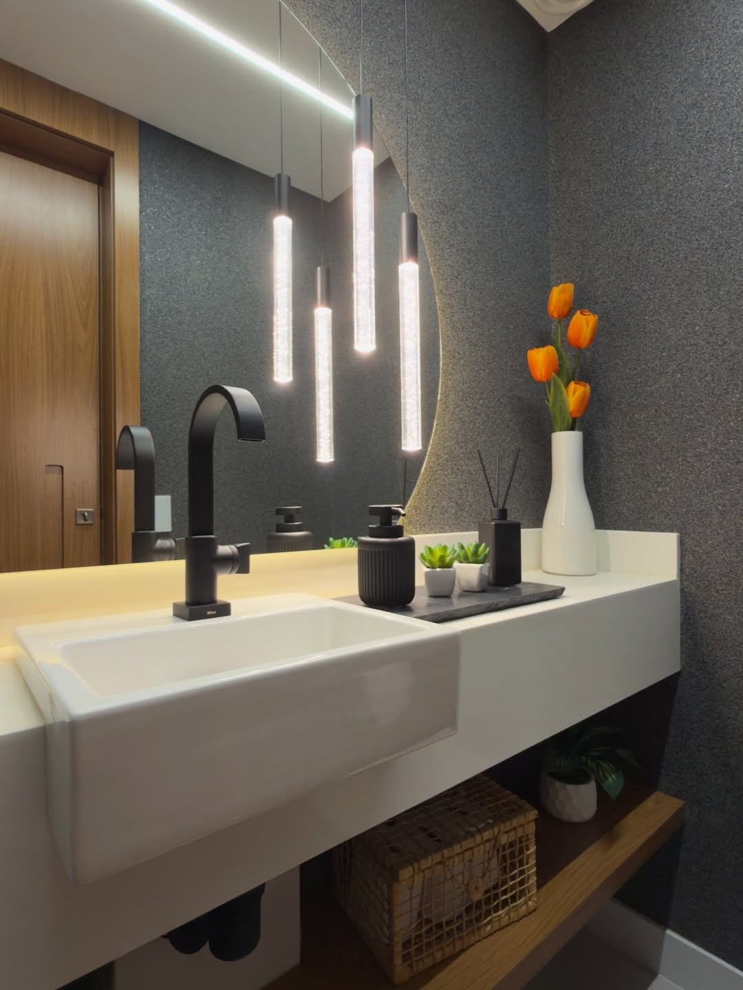 美蒂石卫浴内墙微砾石案例 | Meidis Resin Binder Bathroom Wall Case - 套装图