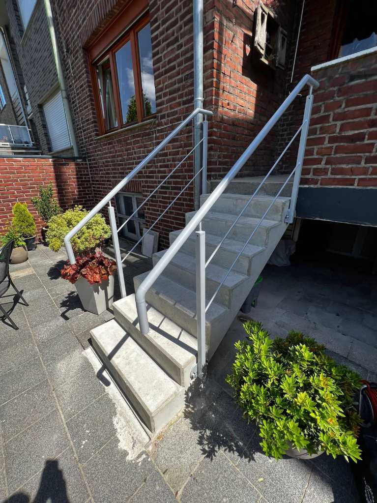 美蒂石红砖别墅暖棕一体式砾石台阶改造案例 | Meidis Resin Binder Red Brick Villa Warm Brown Stair Renovation - 套装图