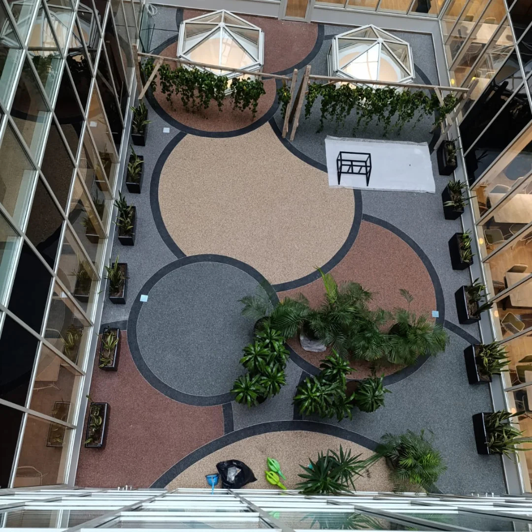 美蒂石中庭艺术砾石地坪 | Meidis Artistic Pebble Flooring For Luxury Atrium - 套装图