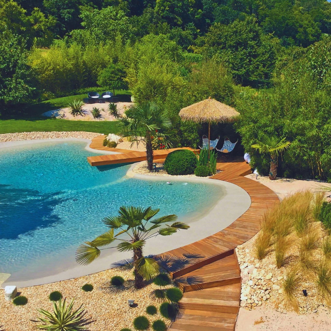 美蒂石山野度假泳池原生砾石露台 | Meidis Luxury Mountain Retreat Organic Aggregate Pool Deck - 套装图