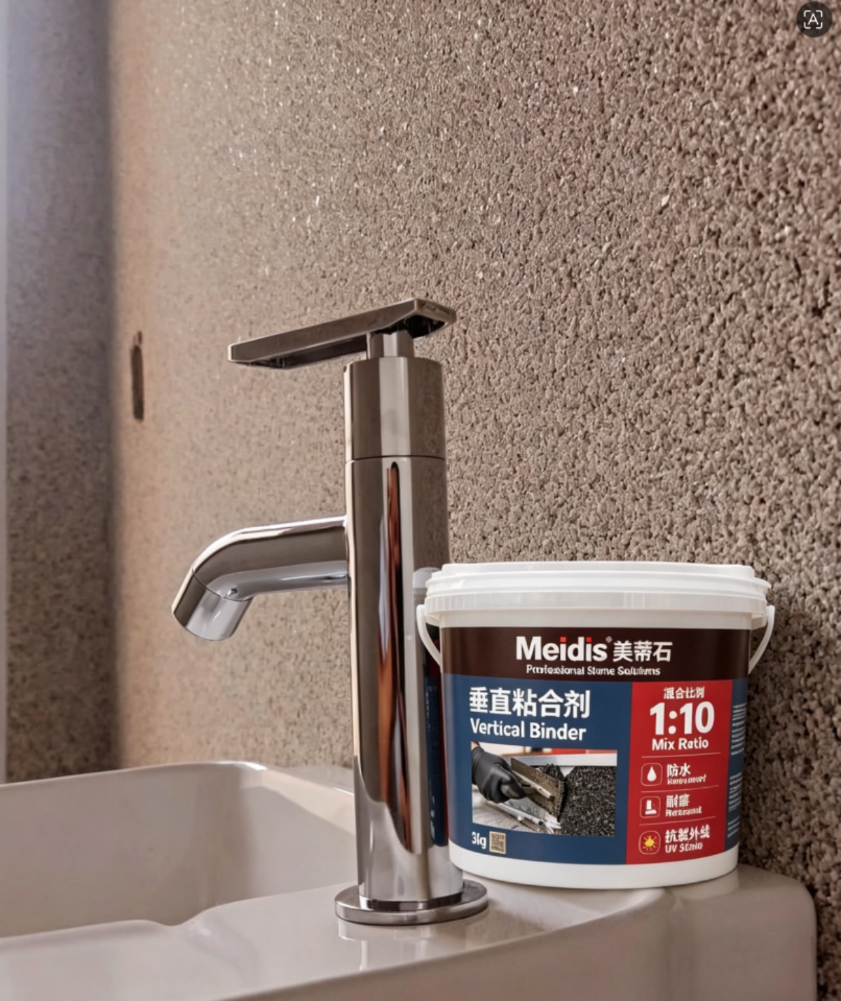 Meidis MAC90°垂直粘合剂 - 套装图